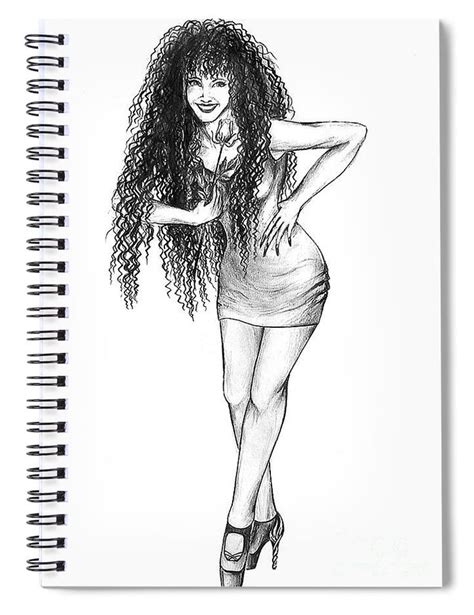 Sofia Sexy Girl With Long Black Hair Spiral Notebook By Sofia Goldberg