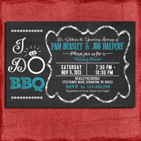 Printable I Do Bbq Barbecue Couplescoed Wedding By Puzzleprints 15