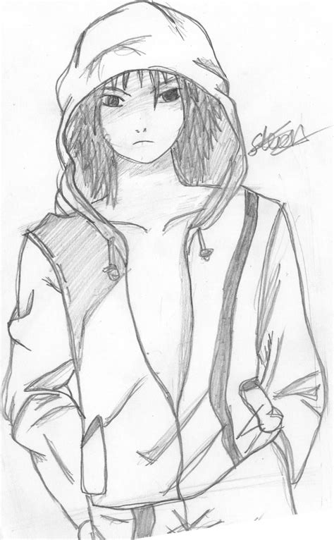 Anime Boy Sketch By Flashtheteddy On Deviantart