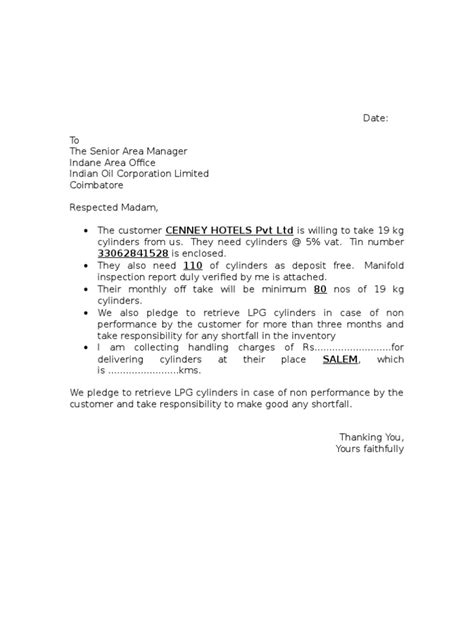 Distributor Request Letter For Direct Supply 5 Filled