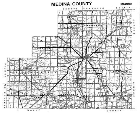 26 Map Of Medina County Ohio Maps Database Source