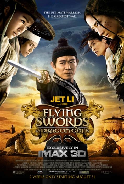 Flying swords of dragon gate picks up three years after the infamous dragon inn was burnt down in the desert when its innkeeper jade vanished. Movie poster round-up: flying swords, 3D spiders and ...