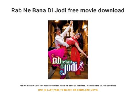 Anushka sharma, areez gandhi, isha koppikar and others. Rab Ne Bana Di Jodi Movie Download Free - lasopamemphis