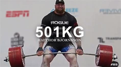 Hafthor Bjornsson Most Inspiring Video 501kg Deadlift Youtube
