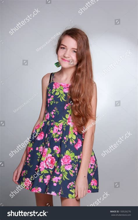Portrait Beautiful Teen Girl Long Hair Stock Photo 130526276 Shutterstock