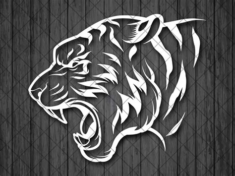 Tiger Vinyl Decal Sticker Angry Tiger Decal Tiger Truck Etsy