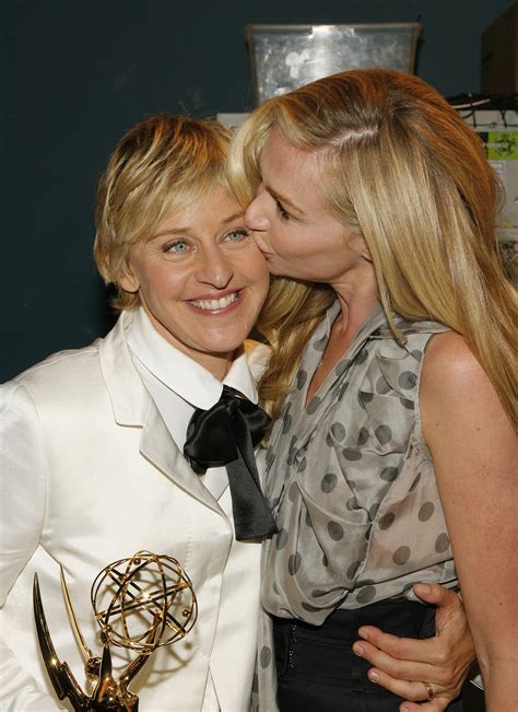 Portia Kissed Ellen After Her Emmy Win In June 2007 Ellen Degeneres And Portia De Rossi Are