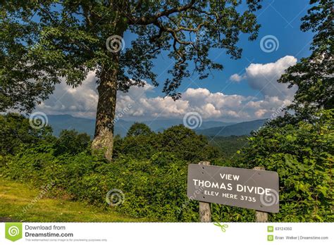 Blue Ridge Mountains Stock Photo Image Of Clouds Flower 63124350