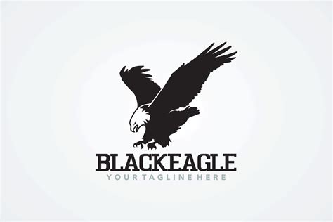 Black Eagle Logo Design Template 14468097 Vector Art At Vecteezy