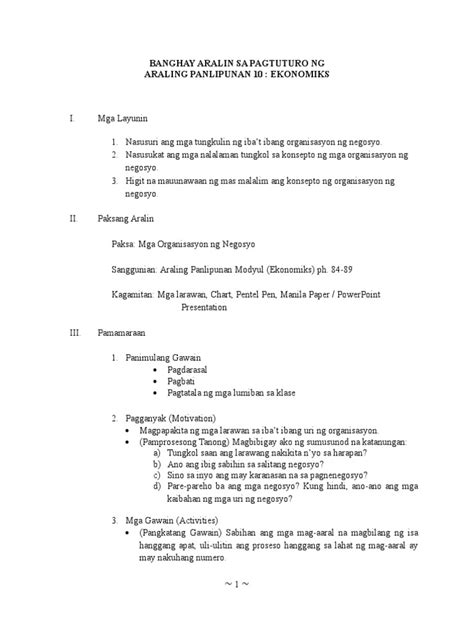 A Detailed Lesson Plan In Araling Panlipunan 2docx A Detailed Lesson