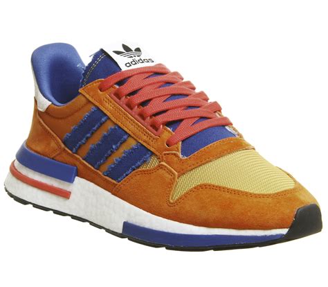 Maybe these adidas original dragon ball z shoes are just the thing. adidas Zx500 Rm Trainers Dragon Ball Z Orange Blue Goku ...