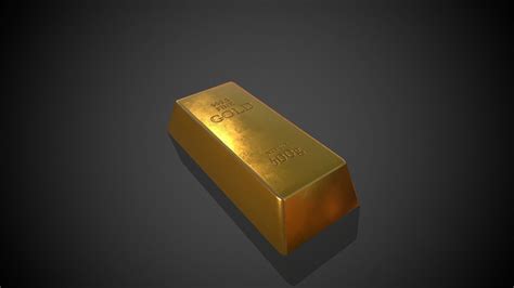 3D model Gold Bar 500g | CGTrader