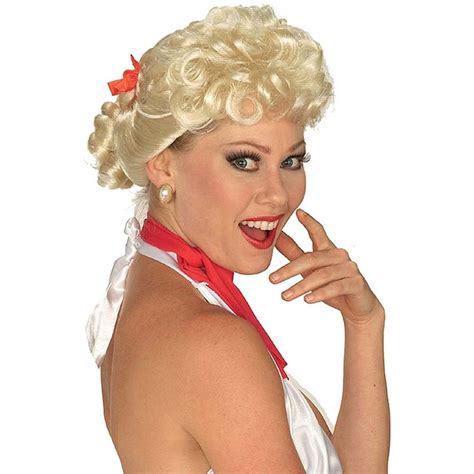 50s Housewife Womens Adult Blonde I Love Lucy Costume Wig 721773604034