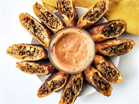 Easy And Delicious Cheeseburger Egg Rolls Recipe For Appetizers