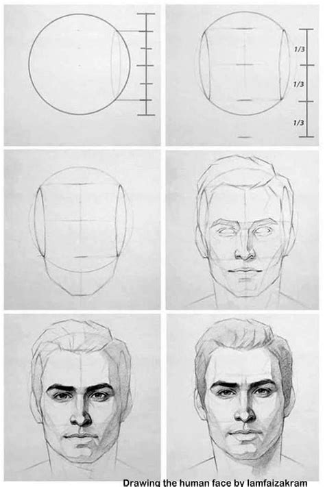 Drawing The Human Face By Iamfaizakram2 Drawing Techniques Realistic