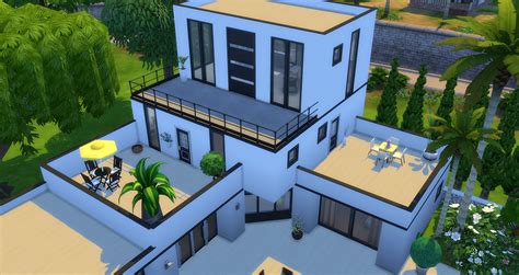 Maison Sims 4 Moderne Glibtak38elas