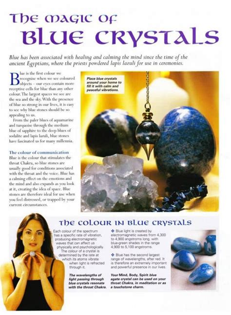 Mind Body Spirit Collection The Magic Of Blue Crystals With Images