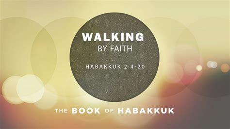 Sermon Walking By Faith First Baptist