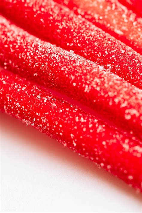 Download Premium Image Of Red Chewy Candies Coated With Sugar 2282015