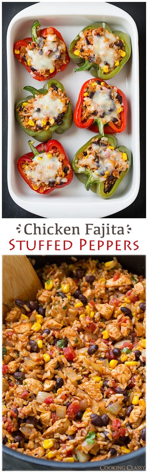 Chicken Stuffed Peppers So Healthy So Good Cooking Classy