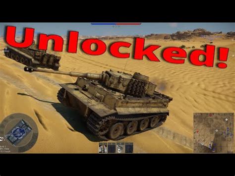 War Thunder Unlocking Tiger H Realistic Battles Youtube