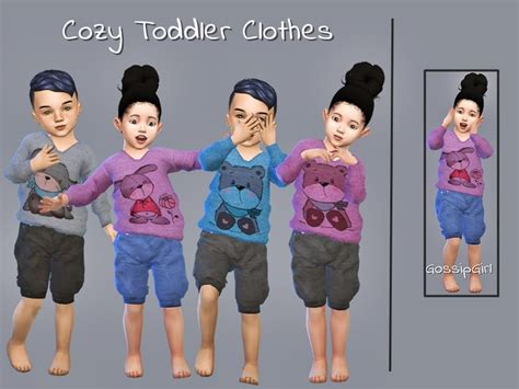 The Sims Resource Cozy Toddler Clothes