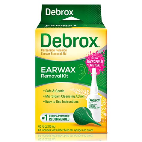 Debrox Earwax Removal Kit Shop Ear Wash And Drops At H E B