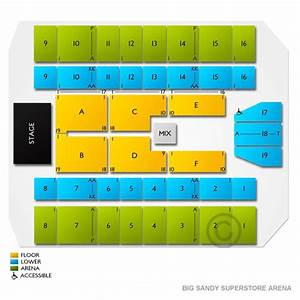 Big Superstore Arena Seating Chart Vivid Seats
