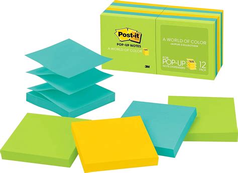 Post It Pop Up Notes 3 In X 3 In Cape Town Collection 12 Pads Pack R330