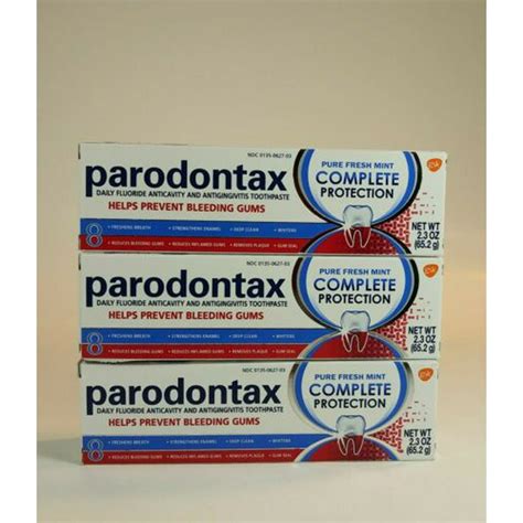 3 Pack Of Parodontax Complete Protection Toothpaste For Bleeding Gums