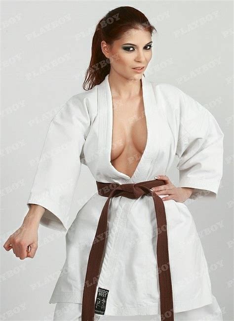 Pin On Sexy Karate Girls In Gis And Other Martial Arts Training Sportswear