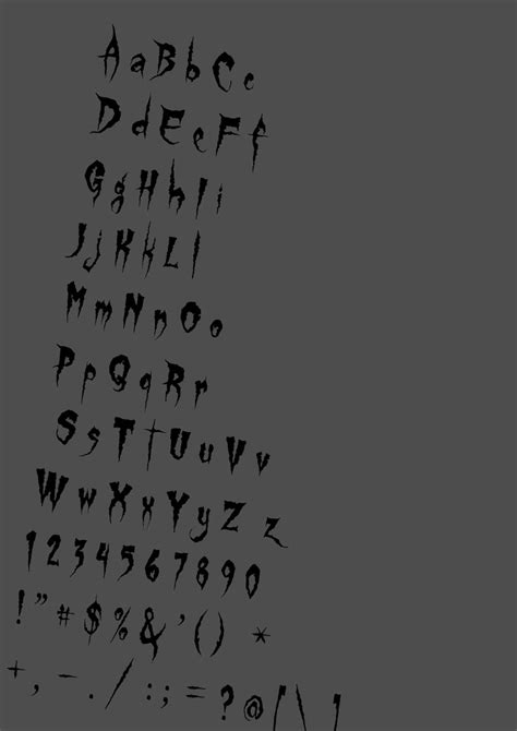 Cursed Font Svg Evil Font Svg Evil Letters And Numbers Etsy Uk