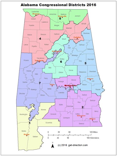 Map Of Alabama Congressional Districts 2016