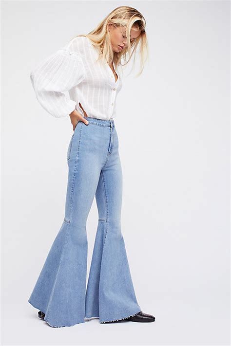 Just Float On Flare Jeans Free People