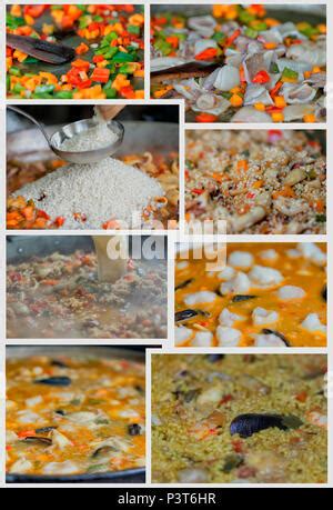 Collage de comida típica española Fotografía de stock Alamy