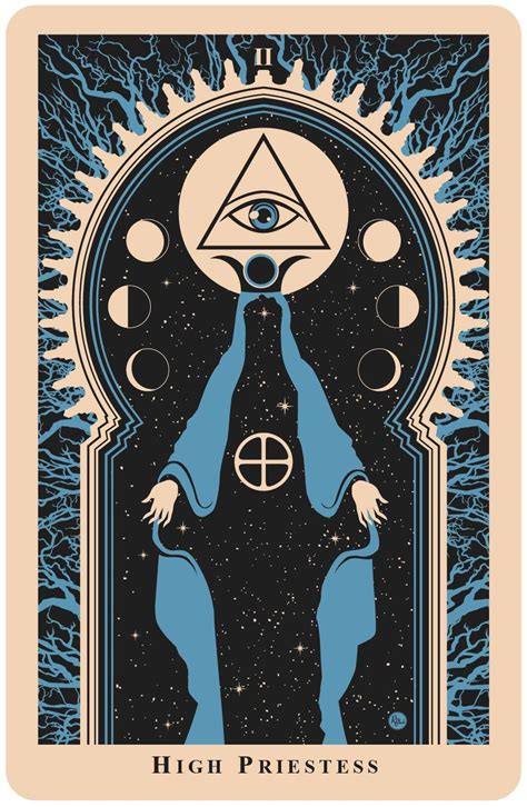 The High Priestess Card Tarot Cards Art Tarot Art Occult Art