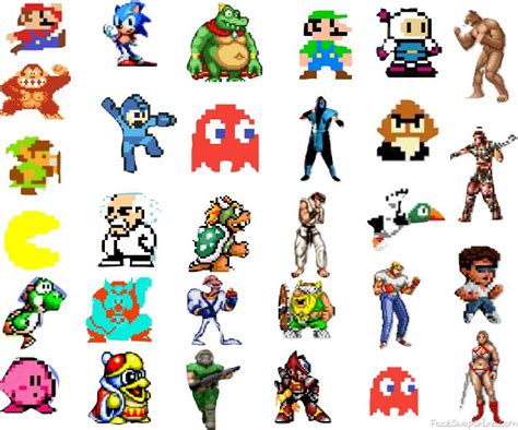 Retro Game Characters By Kensirou On Deviantart Gambaran