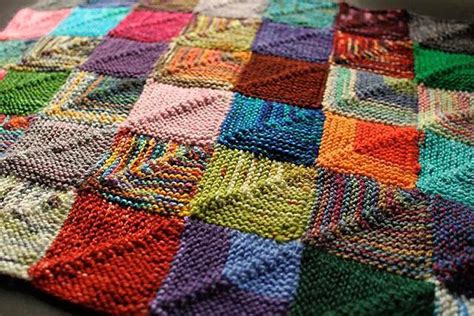 Knitted Patchwork Recipe Craftsy Crochet Blanket Patterns