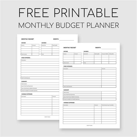 bobbiprintables  printable monthly budget planner