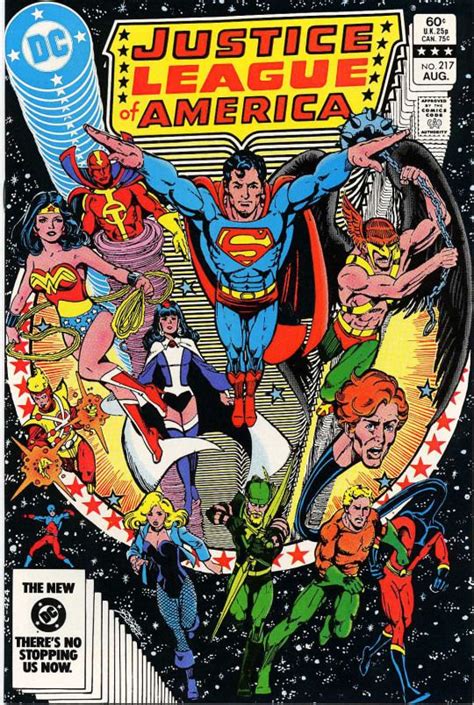 The Cover To Justice League Of America 217 By George Pérez Justice