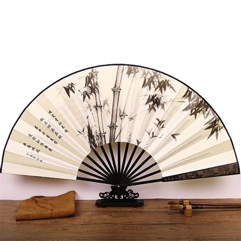 Chinese Traditional Paper Fan Bamboo In The Breeze Artistic Fans