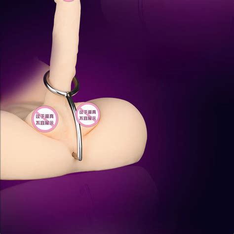 Good Quality Stainless Steel Metal Anal Hook With Penis Ring For Male Anal Plug Penis Chastity