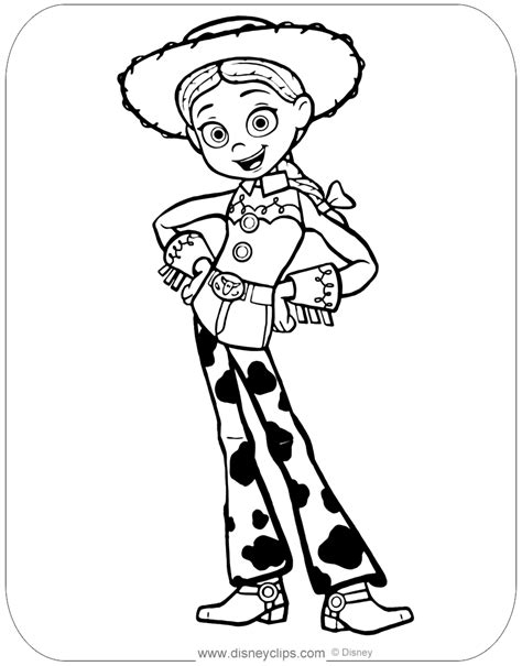 567x794 woody jessie buzz and bullseye toy story coloring page. Toy Story Coloring Pages | Disneyclips.com