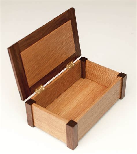 Rift Sawn White Oak And Walnut Box Wooden Box Designs Wood Box