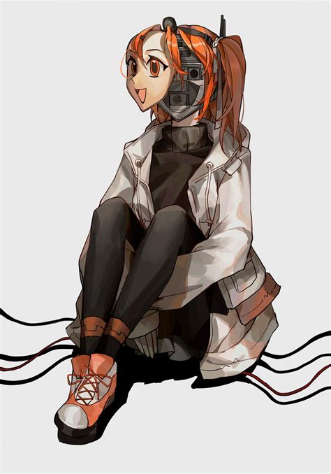 Adachi Rei Ai Voice Utau Absurdres Highres 1girl Android Black Leggings Black Sweater