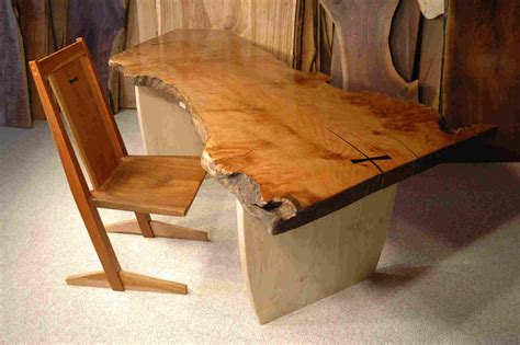 Rustic Burled Maple Slab Desk By Dumonds Custom Furniture