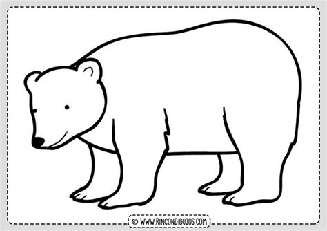 Dibujo Oso Polar - Rincon Dibujos | Dibujos de osos, Oso polar dibujo