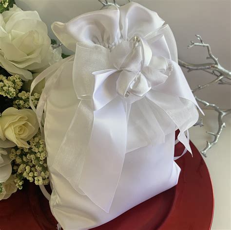 Maybe you would like to learn more about one of these? White wedding dollar dance money bag wedding money bag ...