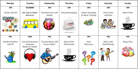 Printable Care Home Activities