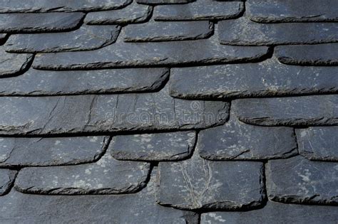 Rustic Black Slate Roof Texture Stock Image Image Of Rough Abstract